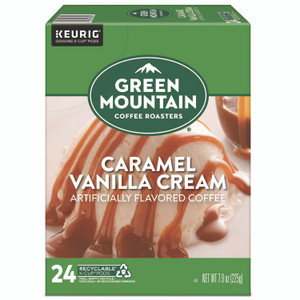 Green Mountain Coffee Roasters K-Cup Caramel Vanilla Cream Coffee - Compatible with Keurig Brewer - (GMT6700)