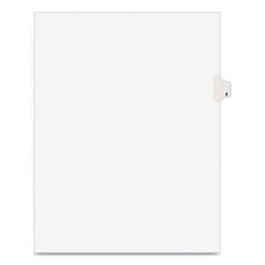 Avery Preprinted Legal Exhibit Side Tab Index Dividers, Avery Style, 10-Tab, 8, 11 x 8.5, White, 25/Pack