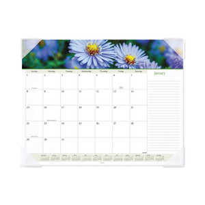 AT-A-GLANCE Floral Panoramic Desk Pad, Floral Photography, 22 x 17, White/Multicolor Sheets, Clear Corners, 12-Month (Jan-Dec): 2023 View Product Image