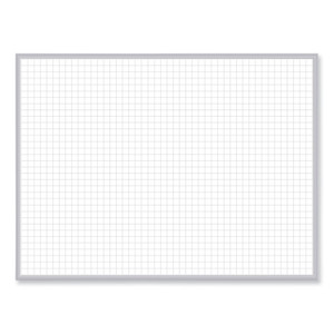 Ghent Non-Magnetic Whiteboard with Aluminum Frame, 36" x 23.81", White Surface, Satin Aluminum Frame