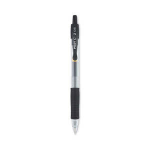 Pilot G2 Premium Gel Pen, Retractable, Extra-Fine 0.5 mm, Black Ink, Smoke Barrel, Dozen (PIL31002) View Product Image