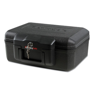 Sentry Safe 1200 Series Fire Chest, 0.18 cu ft, 14.3w x 11.2d x 6.1h, Black (SEN1200) View Product Image