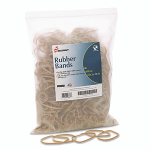 AbilityOne 7510015783513, SKILCRAFT Rubber Bands, Size 33, 0.03" Gauge, Beige, 1 lb Box, 850/Pack