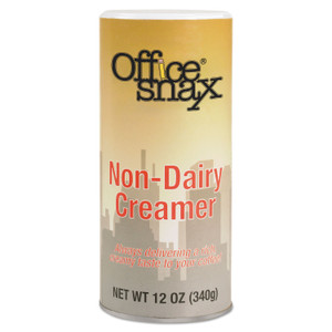 Office Snax Powdered Non-Dairy Creamer, Regular, 12 oz Canister