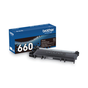 Brother TN660 High-Yield Toner, 2,600 Page-Yield, Black (BRTTN660) View Product Image