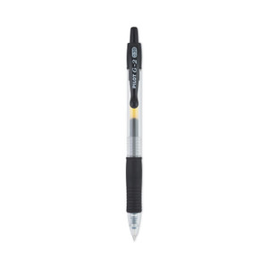 Pilot G2 Premium Gel Pen Convenience Pack, Retractable, Extra-Fine 0.38 mm, Black Ink, Clear/Black Barrel, Dozen (PIL31277) View Product Image