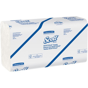 Scott Essential Scottfold Multifold Paper Towels - 9.40" Width x 12.40" Length - White - 175/Pack
