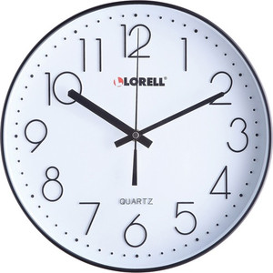 Lorell 12" Quiet Wall Clock (LLR61011) View Product Image