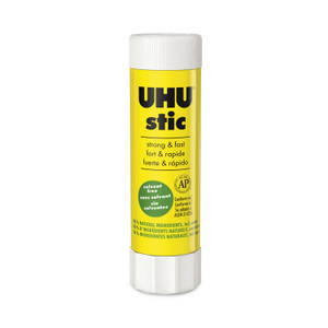 UHU Stic Permanent Glue Stick, 1.41 oz, Applies and Dries Clear (1 Each)