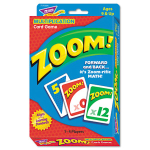 TREND Zoom Math Card Game, Ages 9 and Up, 100 Cards/Set (TEPT76304) View Product Image