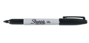 Newell Brands Fine Point Permanent Marker  Black  1 Mm (652-30001) View Product Image