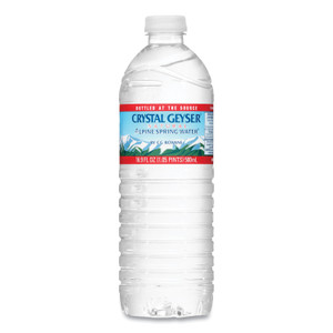 Crystal Geyser Alpine Spring Water, 16.9 oz Bottle, 35/Carton (CGW35001CT) View Product Image