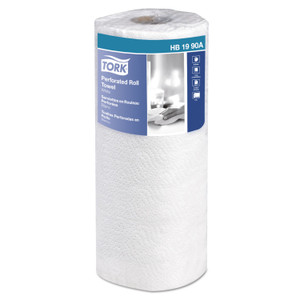 Tork Universal Perforated Kitchen Towel Roll, 2-Ply, 11 x 9, White, 84/Roll, 30 Rolls/Carton