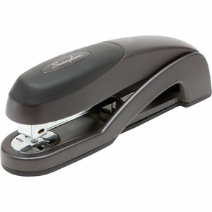 Swingline Optima Desk Stapler - Staples Upto 25 Sheet of 20lb Paper - Holds Upto 210 Staple - Full Strip - Staple Size: 0.25" - Graphite Black