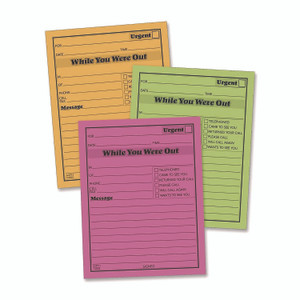 Adams While You Were Out Memo Pad, One-Part (No Copies), 4.25 x 5.5, 50 Forms/Pad, 6 Pads/Pack Adams While You Were Out Memo Pad, One-Part (No Copies), 4.25 x 5.5, 50 Forms/Pad, 6 Pads/Pack