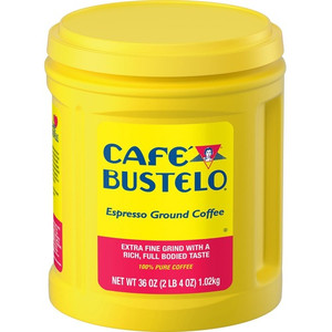 Caf&eacute Bustelo Ground Espresso Coffee - Regular - Dark - 36 oz Per Can - Ground