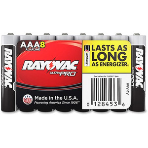 Rayovac Ultra Pro Alkaline AAA Batteries  8 / Pack (RAYALAAA8J) View Product Image
