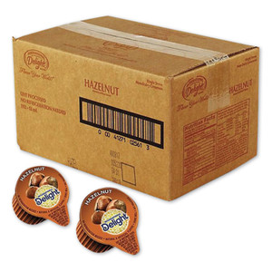 International Delight Flavored Liquid Non-Dairy Coffee Creamer, Hazelnut, 0.44 oz Mini Cups, 192 Cups/Carton