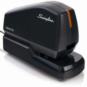 Swingline Optima 50 Electric Stapler - Staples Upto 50 Sheet of 20lb Paper - Holds Upto 210 Staple - Full Strip - Staple Size: 0.37" - 1.13" Throat Depth