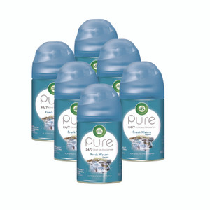 Air Wick Freshmatic Ultra Automatic Spray Refill, Fresh Waters, 5.89 oz Aerosol Spray, 6/Carton Air Wick Freshmatic Ultra Automatic Spray Refill, Fresh Waters, 5.89 oz Aerosol Spray, 6/Carton