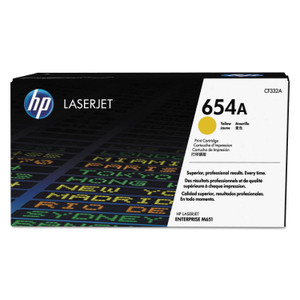 HP 654A, (CF332A) Yellow Original LaserJet Toner Cartridge HP 654A, (CF332A) Yellow Original LaserJet Toner Cartridge