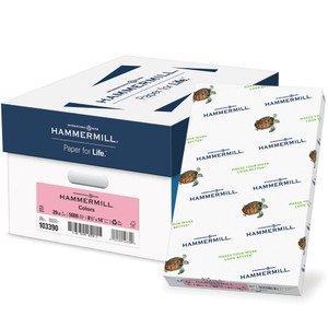Hammermill Paper for Copy 8.5x14 Inkjet, Laser Colored Paper - Pink - Recycled - 30% Recycled Content (HAM103390) View Product Image