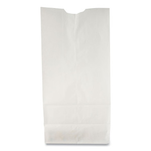 General Grocery Paper Bags, 30 lb Capacity, #2, 4.31" x 2.44" x 7.88", White, 500 Bags (BAGGW2500) View Product Image