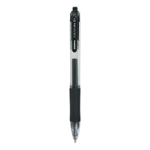 Zebra Sarasa Dry Gel X20 Gel Pen, Retractable, Medium 0.7 mm, Black Ink, Smoke Barrel, 12/Pack (ZEB46810) View Product Image