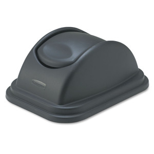 Rubbermaid Commercial Rectangular Free-Swinging Plastic Lids, Black RCP306700BK (RCP306700BK) View Product Image