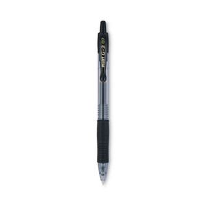 Pilot G2 Premium Gel Pen Convenience Pack, Retractable, Fine 0.7 mm, Black Ink, Smoke/Black Barrel, 36/Pack