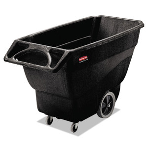 Rubbermaid Commercial Structural Foam Tilt Truck, 151 gal, 600 lb Capacity, Plastic, Black (RCP1011BLA) View Product Image