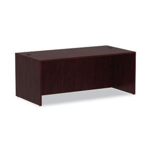 Alera Valencia Series Straight Front Desk Shell, 71" x 35.5" x 29.63", Mahogany (ALEVA217236MY) View Product Image