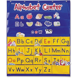 Learning Resources Alphabet Center Pocket Chart, 28"x34", Multi (LRNLER2246) View Product Image