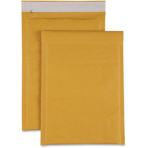 Sparco Size 00 Bubble Cushioned Mailers - Bubble - #00 - 5" Width x 10" Length - Self-sealing - Kraft