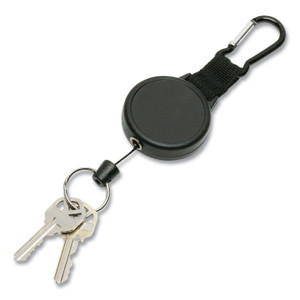 AbilityOne 8455016926242 SKILCRAFT Retractable Key Reel, Black, Dozen (NSN6926242) View Product Image