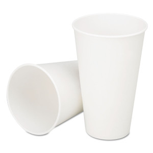 AbilityOne 7530006414592, SKILCRAFT Cold Beverage Cups, 12 oz, Paper, White with Logo, 2,500/Box