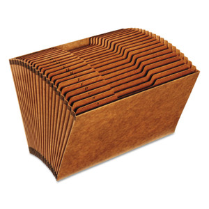 Pendaflex Heavy-Duty Open-Top Expanding Stadium File, 21 Sections, 1/3-Cut Tabs, Legal Size, Redrope