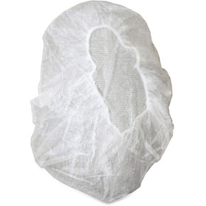 Genuine Joe Nonwoven Bouffant Cap - Recommended for: Hospital, Laboratory - Large - 21" Stretched Diameter - Contaminant Protection - Polypropylene - (GJO85140)