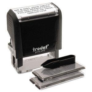 Trodat Printy Do It Yourself Self-Inking Message Stamp, 0.75" x 1.88", Black (USS5915) View Product Image