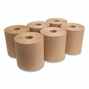 Boardwalk Green Universal Roll Towels, 1-Ply, 8" x 800 ft, Natural, 6 Rolls/Carton