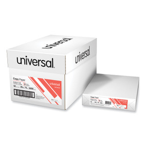 Universal Copy Paper, 92 Bright, 3-Hole, 20 lb Bond Weight, 8.5 x 11, White, 500 Sheets/Ream, 10 Reams/Carton (UNV28230) View Product Image