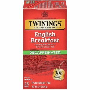 Twinings of London Decaf English Breakfast Black Tea Bag - Black Tea - 1.8 oz
