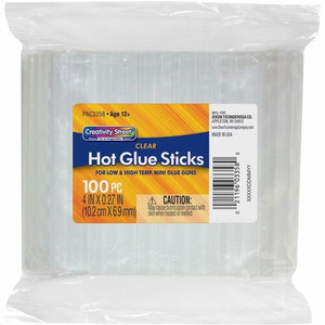 Creativity Street 5/16" Dual Temperature Glue Sticks - 4 oz - Clear