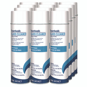 Boardwalk Heavy-Duty Glass Cleaner, Sweet Scent, 19 oz Aerosol Spray, 12/Carton