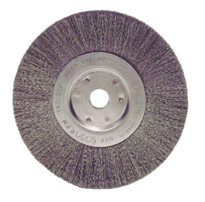 Weiler Narrow Face Crimped Wire Wheel  6 In D X 3/4 In W  .0118 Steel Wire  6 000 Rpm (804-01065)