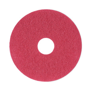 Boardwalk Buffing Floor Pads, 13" Diameter, Red, 5/Carton (BWK4013RED) View Product Image