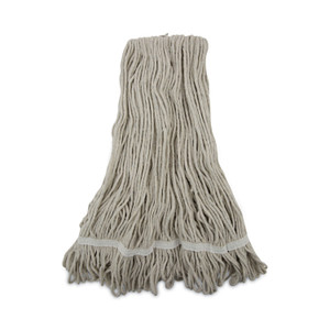 Boardwalk Pro Loop Web/Tailband Wet Mop Head, Cotton, 12/Carton (BWK4024CCT) View Product Image