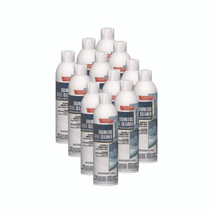 Chase Products Champion Sprayon Stainless Steel Cleaner, 16 oz Aerosol Spray, 12/Carton