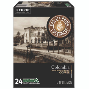 Barista Prima Coffeehouse K-Cup, Pod Colombia Coffee, Keurig Single Serve K-Cup Pods, 24 Count - Compatible with Keurig Brewer - (GMT6613)