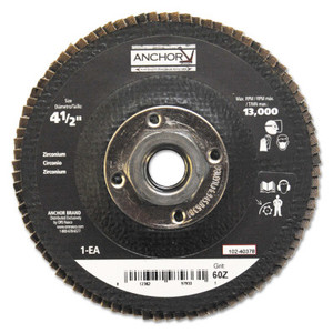 Anchor Premium 4-1/2" 5/8-11 6Oz Hd Flap Disc (102-40378) View Product Image